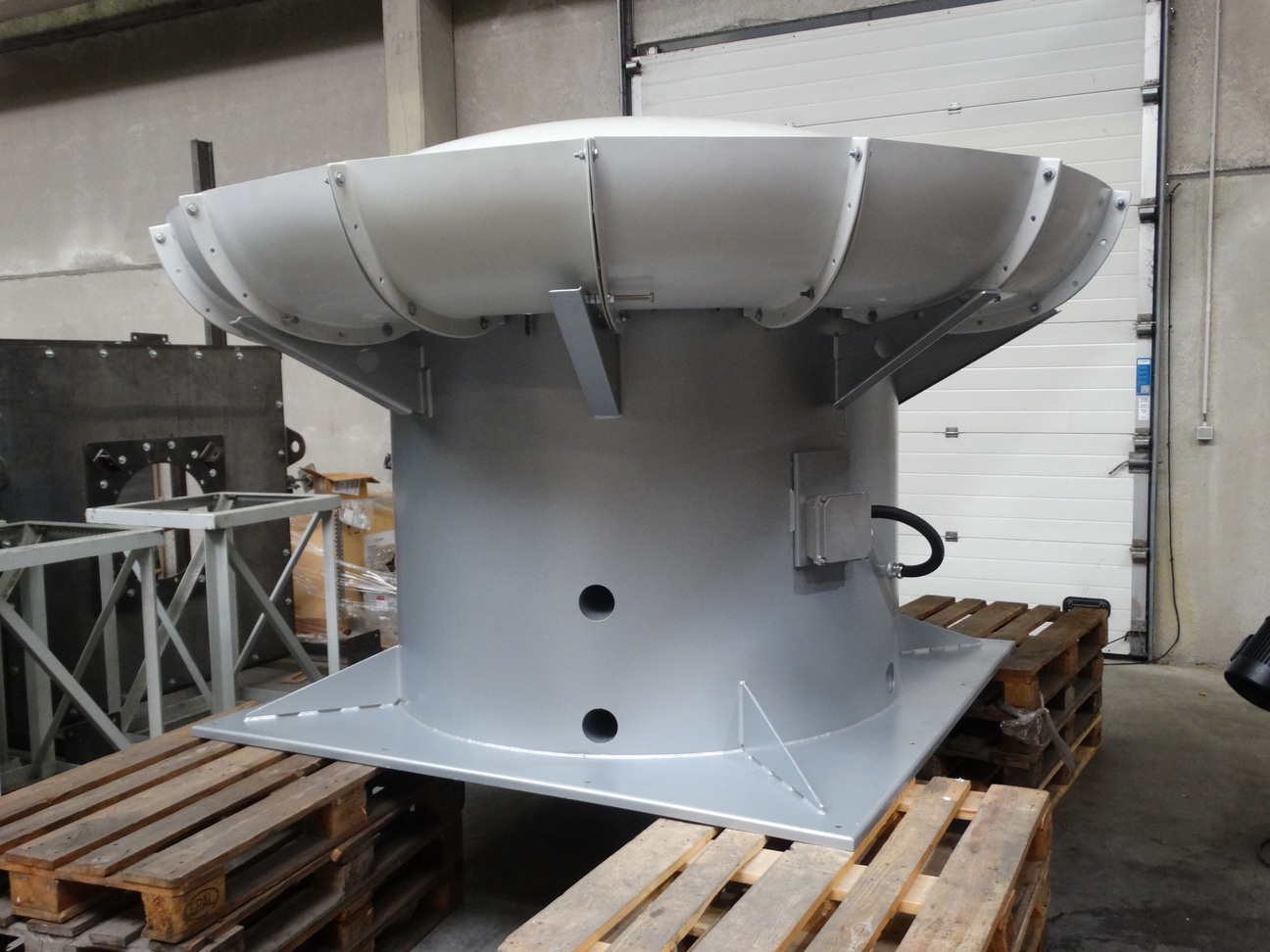 Acid-proof, low-noise axial extractor, industrial fans, Almeco