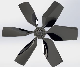 Replacement fan cooling tower